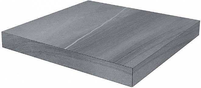 KERAMA MARAZZI DL500520R/GCD Ступень угловая клееная правая Роверелла серый 33x33x0,9