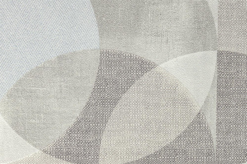KERAMA MARAZZI KM8509 Обои виниловые Шафран мотив,серый, круги 1,06х10 (1, Т A) прямая стыковка