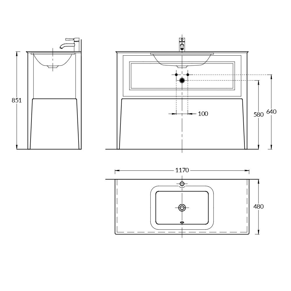Тумба PLAZA Classic напольная с ящиком 120, капучино матовая