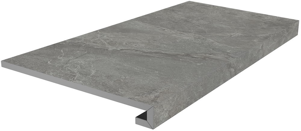 KERAMA MARAZZI SG850890R/GCF Ступень клееная Риальто серый тёмный матовый 33x80x0,9