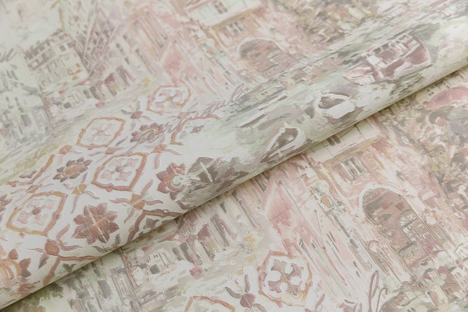 Обои виниловые Впечатление мотив, зеленый