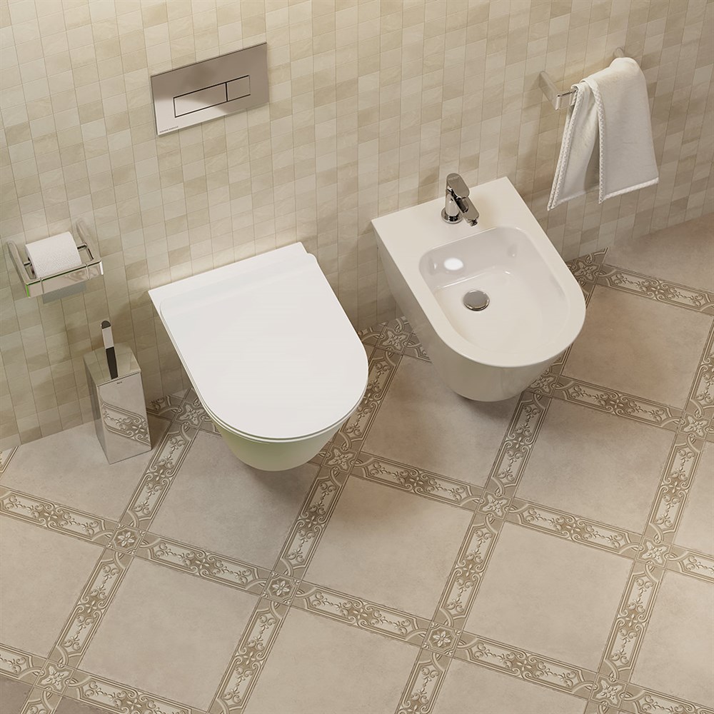 KERAMA MARAZZI PLM.bidet.02 Биде PLAZA Modern подвесной, белый глянцевый