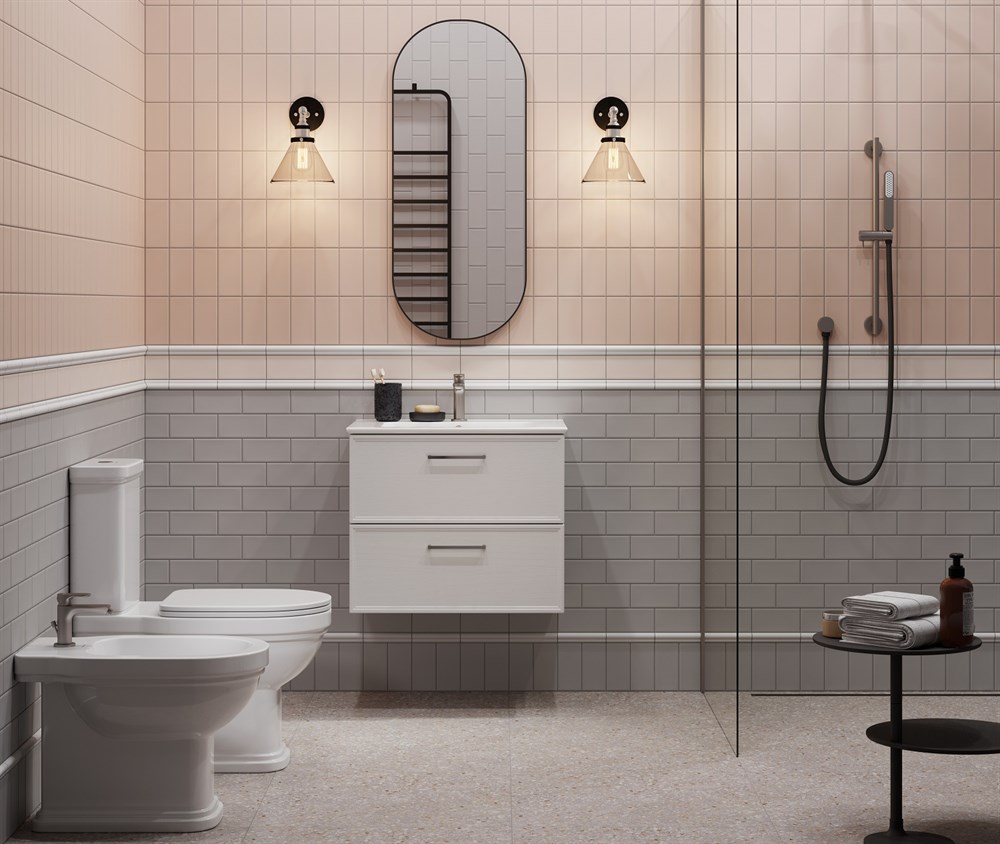 Тумба PIANO Classic подвесная 65, ясень белый матовая