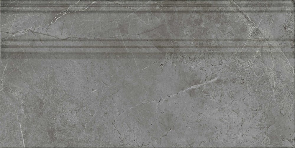 KERAMA MARAZZI FME031R Плинтус Риальто серый тёмный глянцевый обрезной 20x40x1,6
