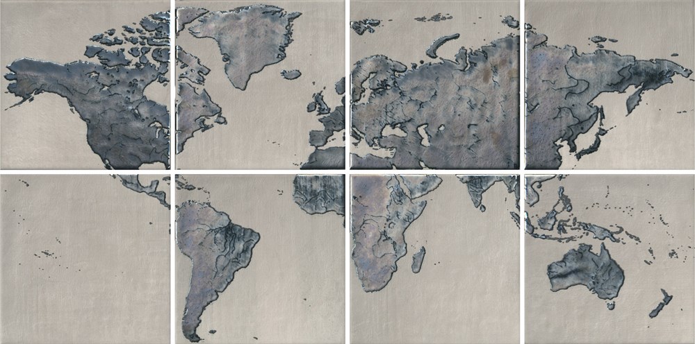 OS/A249/8x/5285 Панно Вокруг Света 80х40 из 8 частей 80x40x6,9