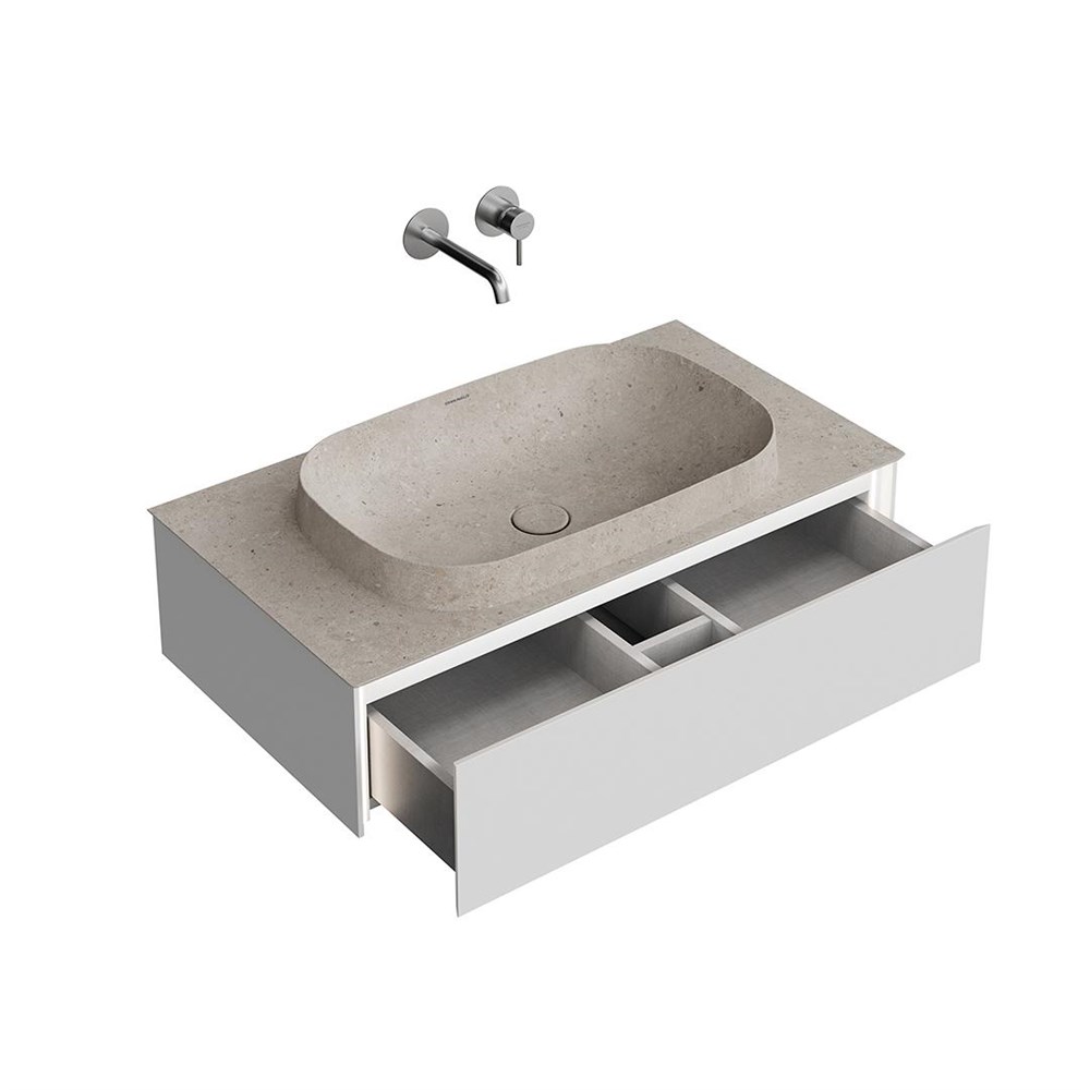 KERAMA MARAZZI MA.90.1/MGR.M Тумба MAGICA подвесная 90, 1 ящик, утренний серый матовый