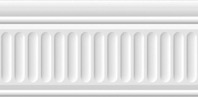 KERAMA MARAZZI 19048/3F Бордюр Бланше белый структурированный 20х9,9х9,2