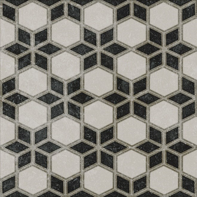 KERAMA MARAZZI VT/A297/SG1544N Декор Фреджио 4 черно-белый 20x20x8