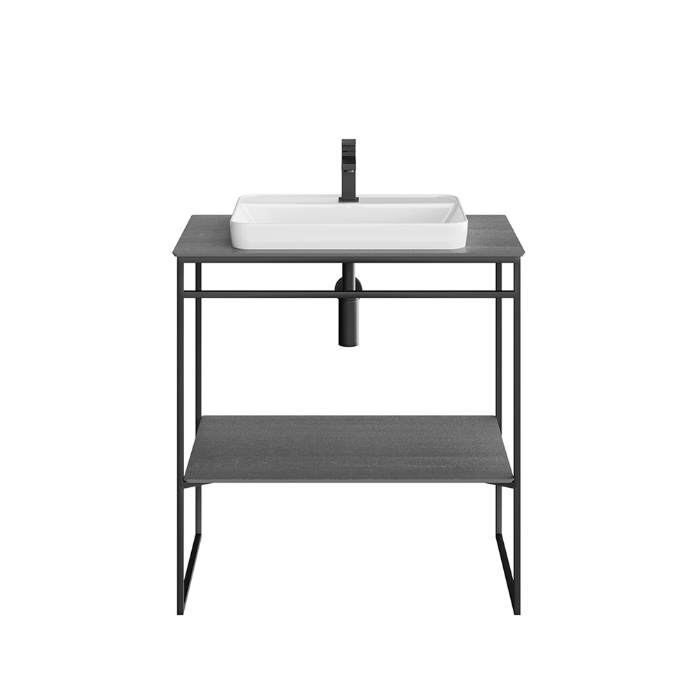 KERAMA MARAZZI PL.N.80.01\BLK.M Метал.структура PLAZA Next напольная 80 см, черный матовый