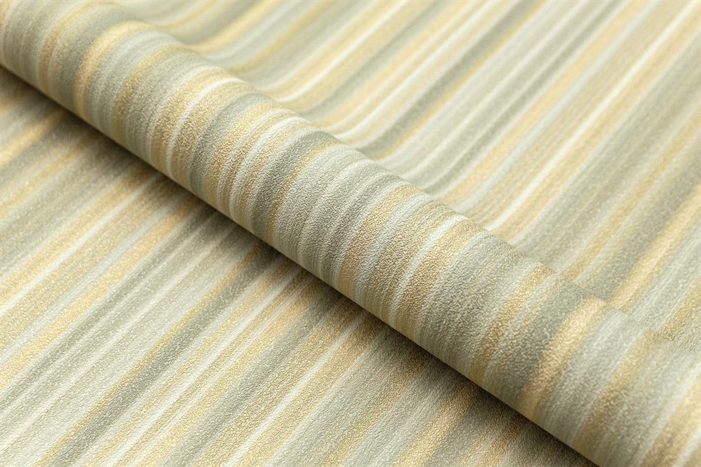 KERAMA MARAZZI KM8314 Обои виниловые Фреш мотив, зелёный, полоса 1,06х10 (1, Т A) направленная стыковка