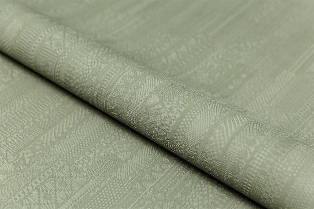 KERAMA MARAZZI KM8207 Обои виниловые Ажур база универсальная,зеленый 1,06х10 (1, Т A) смещённая стыковка