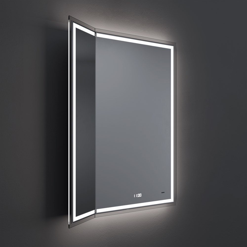 KERAMA MARAZZI TE.M.mi.65 Зеркало TECNO M 65 с поворотной дверцей, подсветкой и функцией антизапотевание, белое