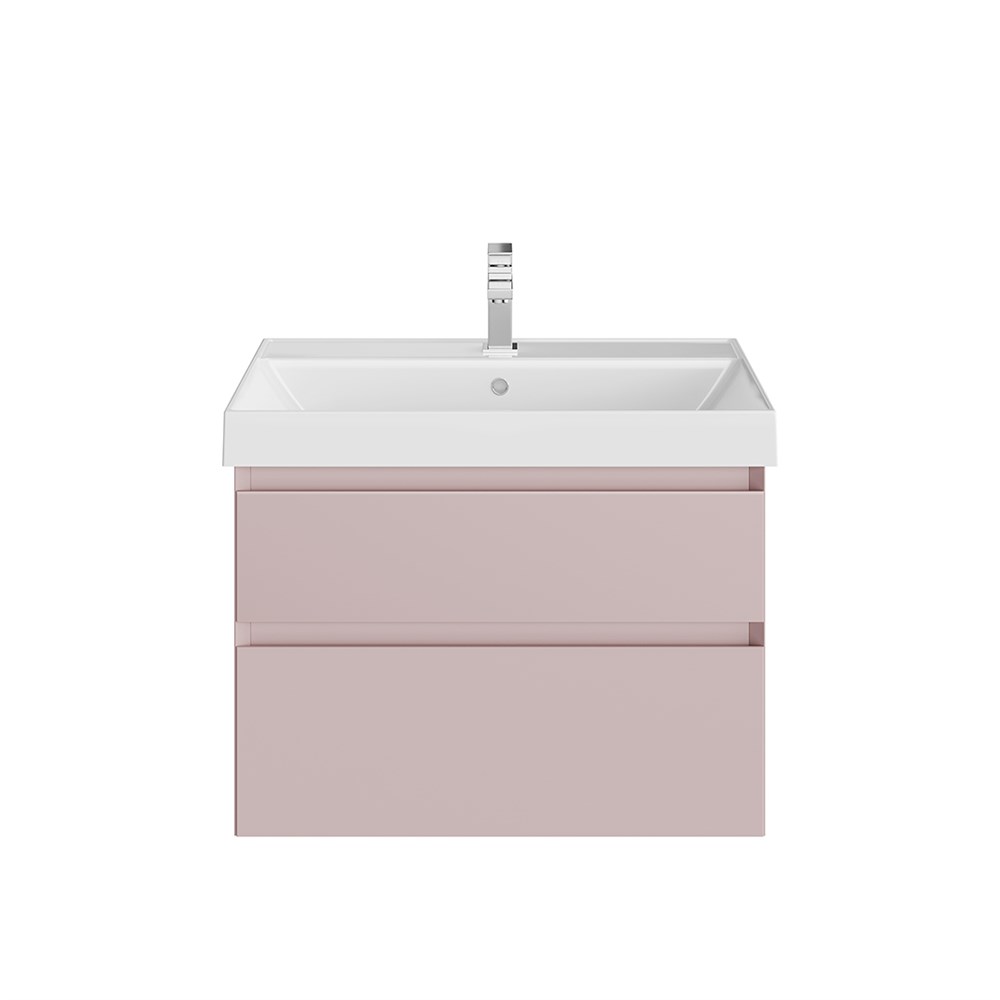 KERAMA MARAZZI CUB.70.2/MAL Тумба CUBO подвесная с ящиками 70, мальва матовая