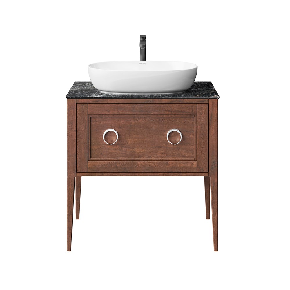 Тумба PLAZA Classic Neo напольная с ящиками 80, орех