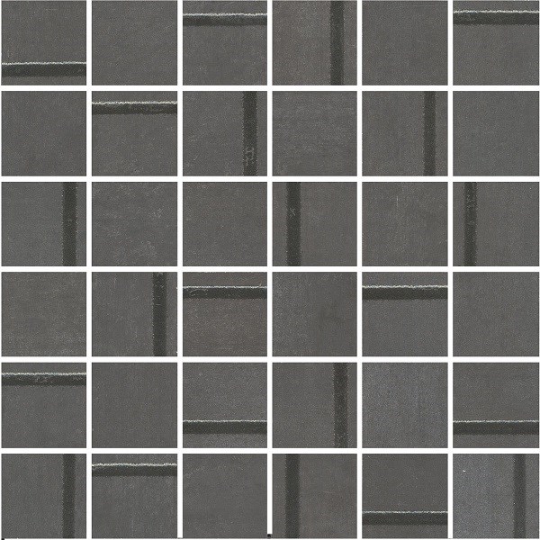 KERAMA MARAZZI MM13132 Декор Гварди 1 мозаичный антрацит матовый обрезной 30x30x0,9