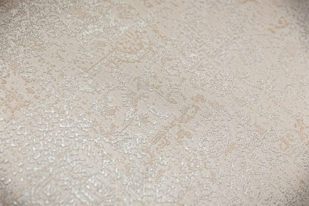KERAMA MARAZZI KM5408 Обои виниловые Флора бежевый, база (1, Т F) смещенная стыковка