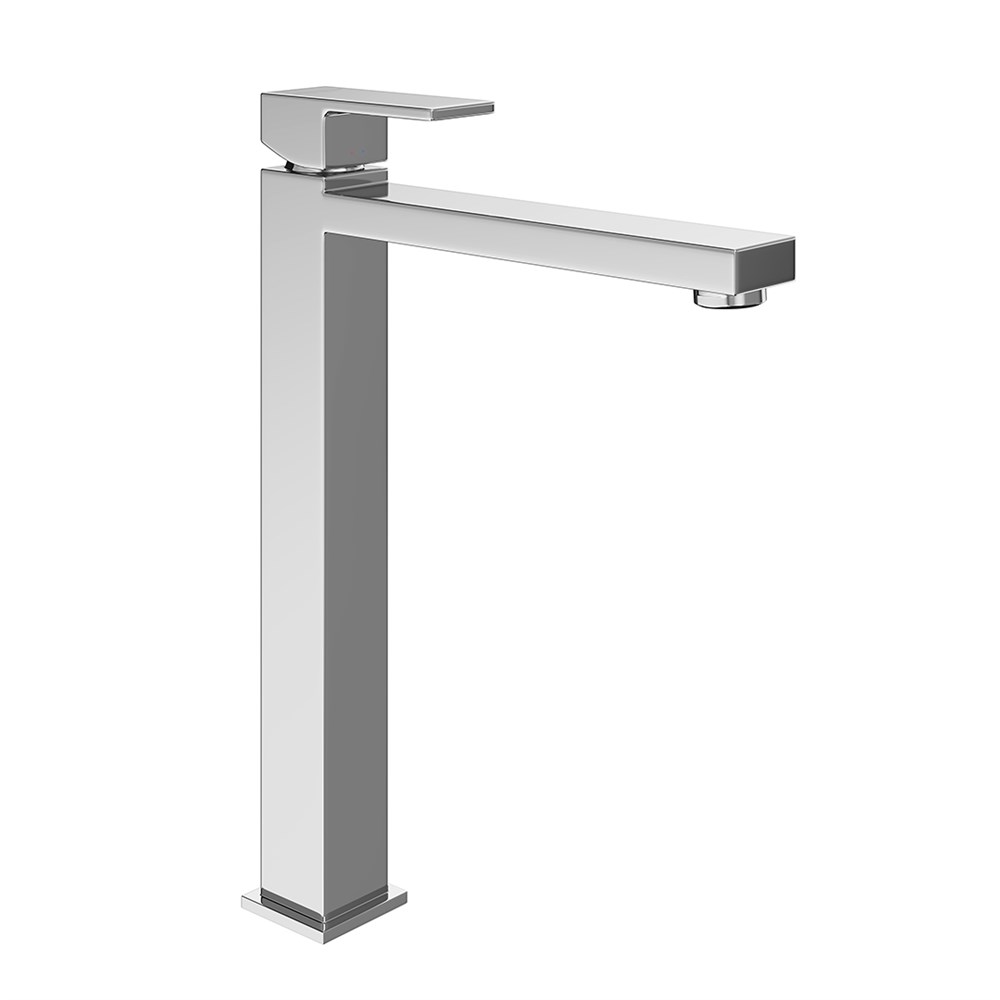 Смеситель для раковины FUTURA однорычажный, высокий, без донного клапана 3/8, хром