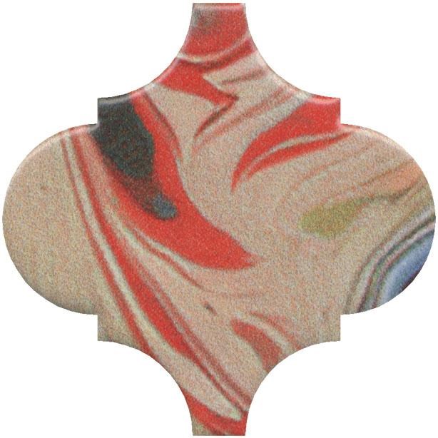 KERAMA MARAZZI VT/A625/65000 Декор Арабески Венеция красный матовый 6,5x6,5x0,69