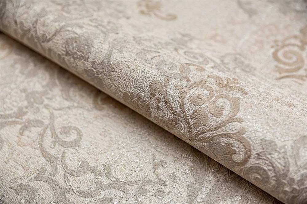 KERAMA MARAZZI KM5403 Обои виниловые Флора бежевый, мотив 1,06х10 (1, Т C)