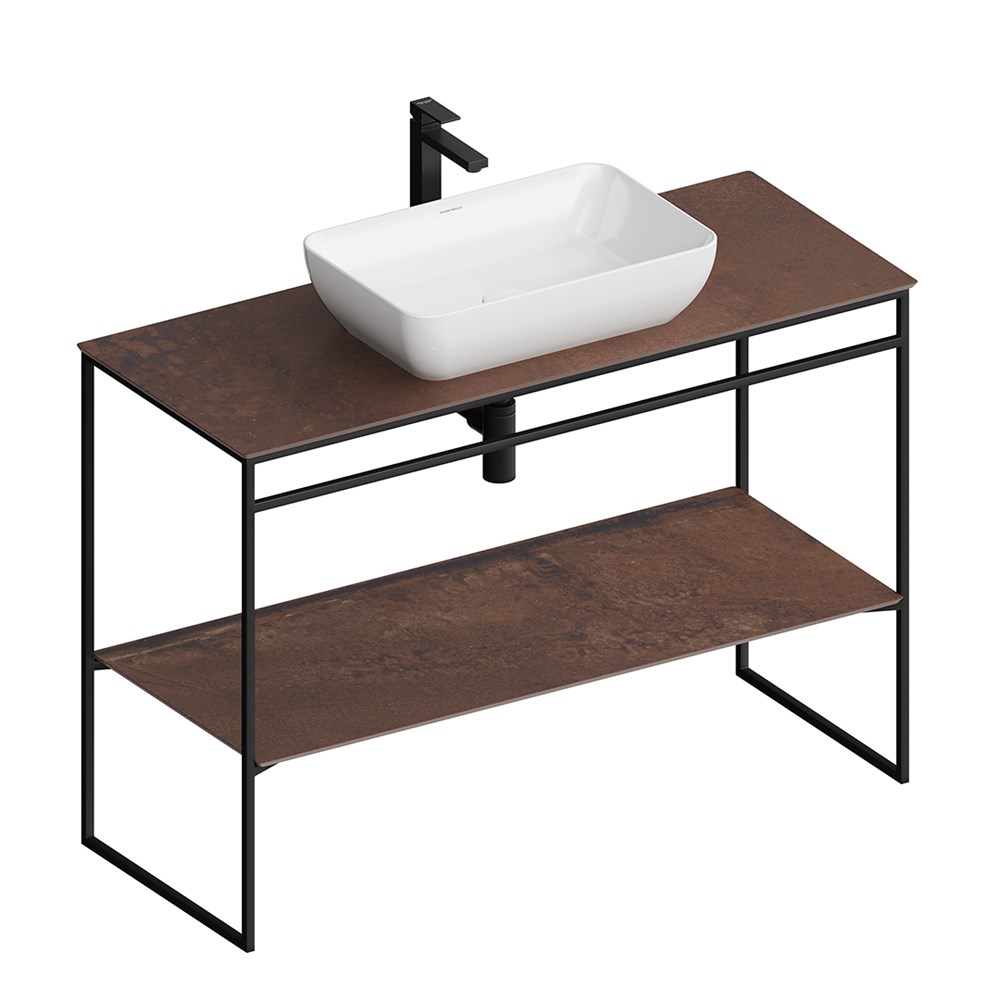 KERAMA MARAZZI PL.N.120.01\BLK.M Метал.структура PLAZA Next напольная 120 см, черный матовый