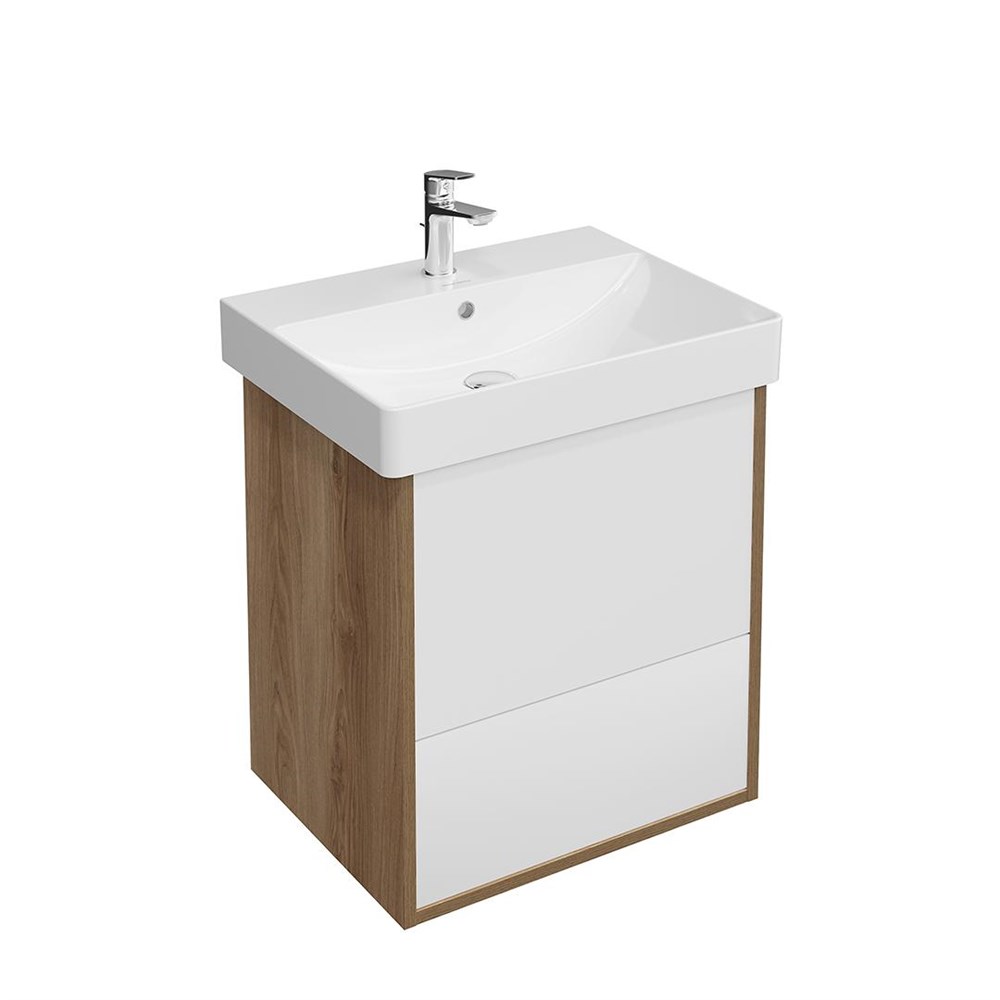 KERAMA MARAZZI PRO.55.2/OLM Тумба PRO подвесная 2 ящика 55, вяз