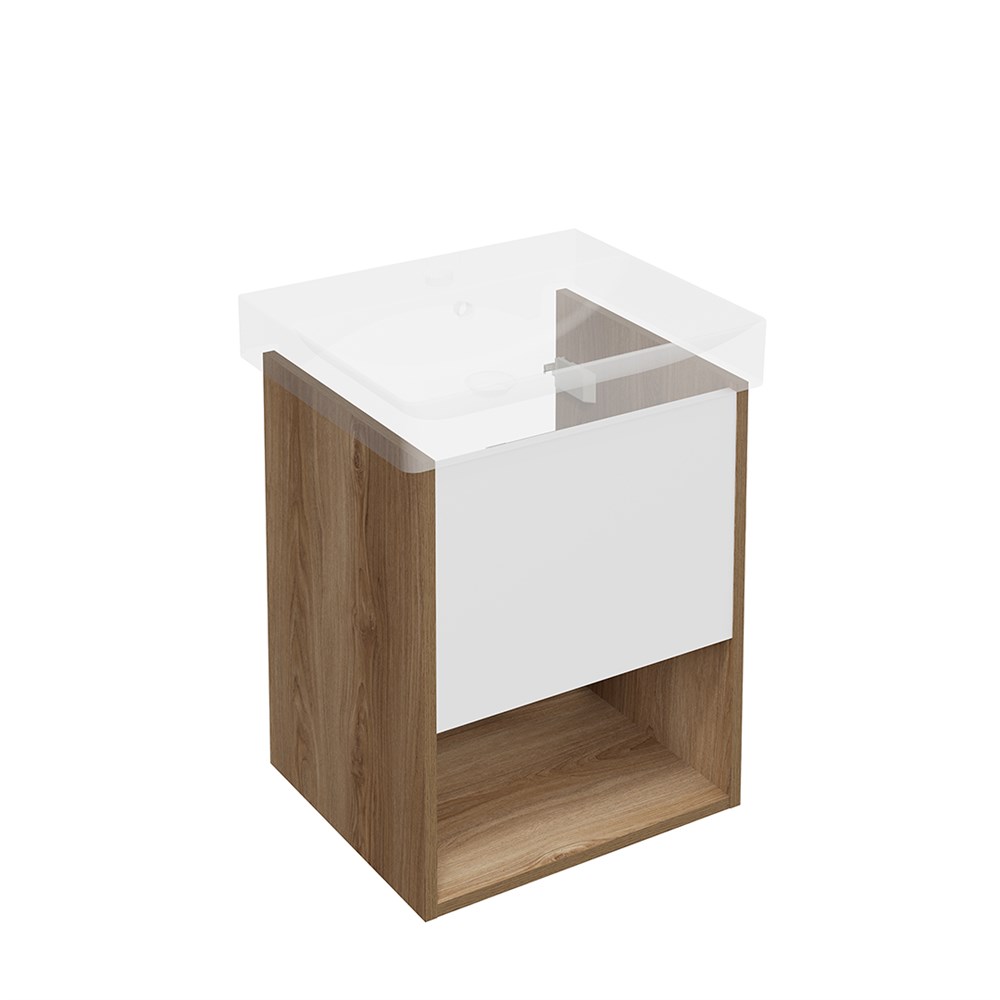 KERAMA MARAZZI PRO.50.1/OLM Тумба PRO подвесная 1 ящик 50, вяз