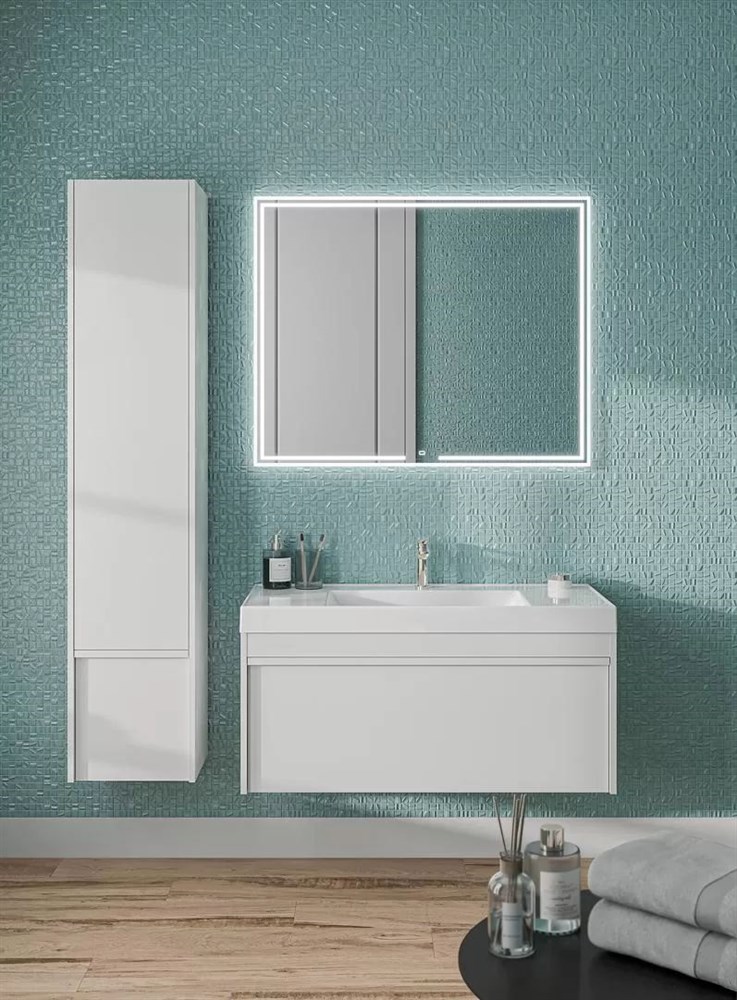 KERAMA MARAZZI MOD.165/WHT Пенал MODULA подвесной 165 с дверцей и ящиком, белый глянцевый