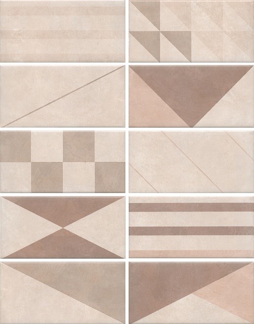 KERAMA MARAZZI 19034 Александрия светлый микс 20х9,9х6,9