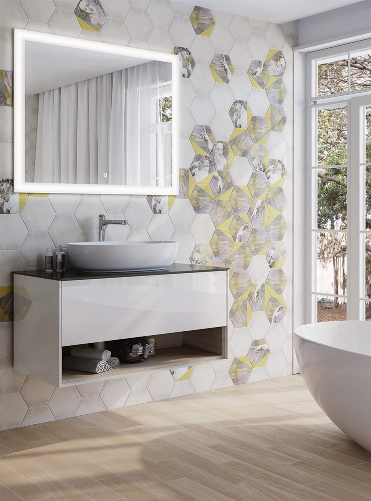 Раковина PLAZA накладная 60, белая глянцевая