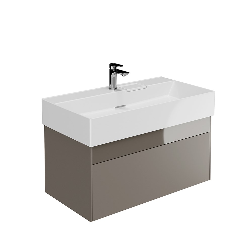 KERAMA MARAZZI LOG.90.2/SAN Тумба LOGICA подвесная 2 ящика 90 см, песчаный