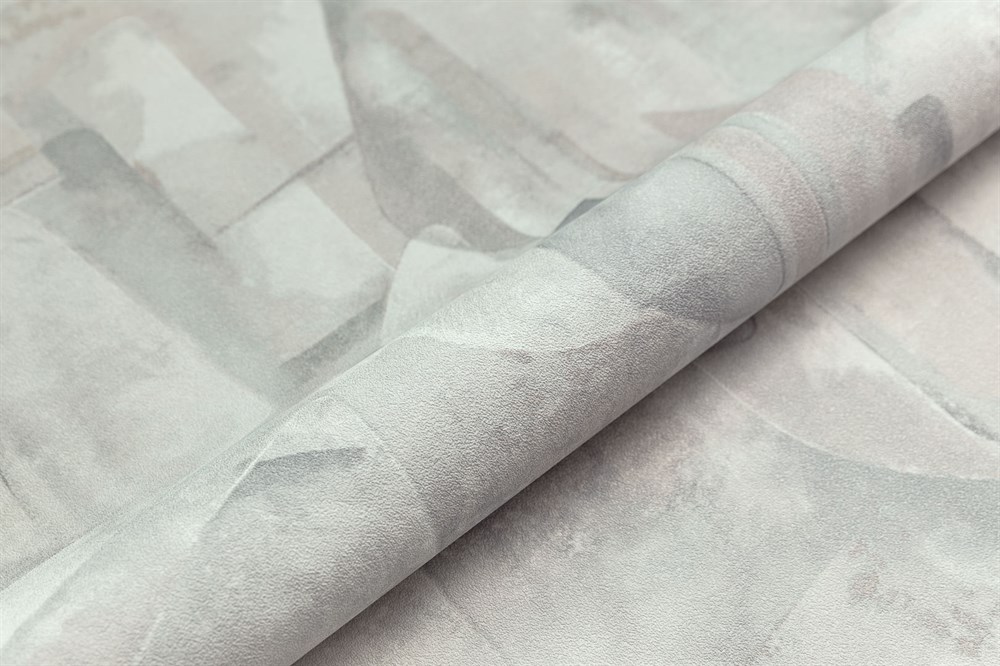 KERAMA MARAZZI KM8316 Обои виниловые Фреш мотив, серый-бежевый, абстракция 1,06х10 (1, Т A) прямая стыковка