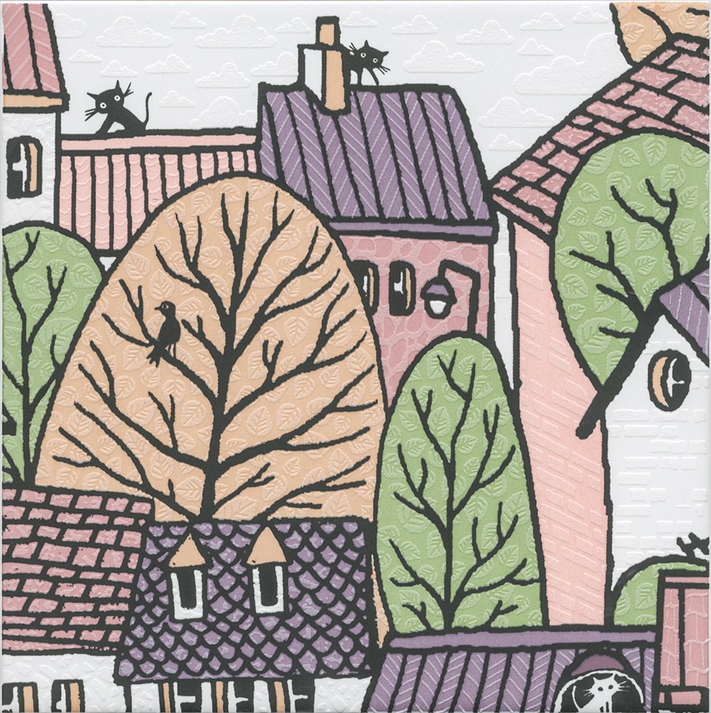 KERAMA MARAZZI OS/A222/5009 Декор Городок 1 матовый 20x20x6,9