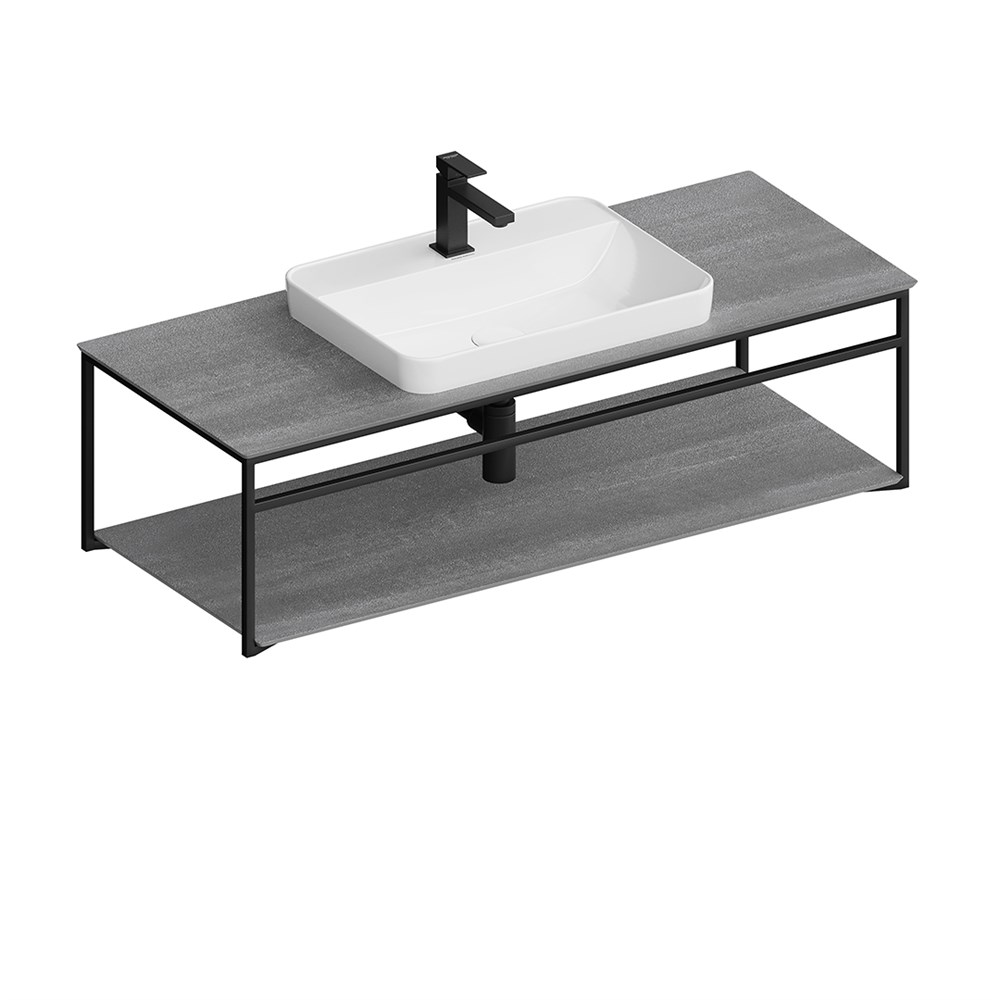 KERAMA MARAZZI PL.N.120.02\BLK.M Метал.структура PLAZA Next, подвесная 120 см, черный матовый