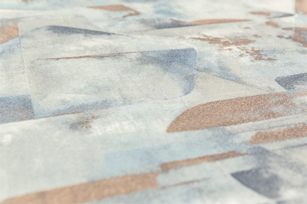 KERAMA MARAZZI KM8319 Обои виниловые Фреш мотив, синий, абстракция 1,06х10 (1, Т A) прямая стыковка