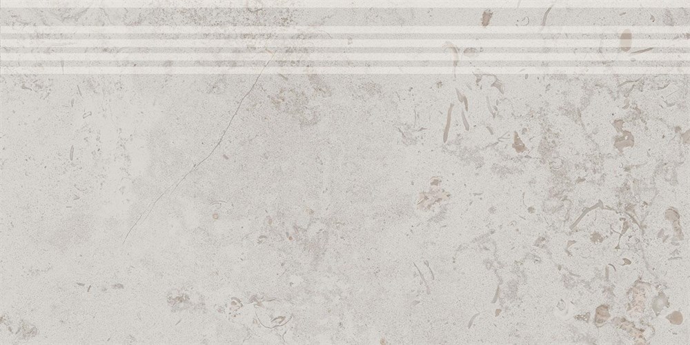 KERAMA MARAZZI DD205320R/GR Ступень Про Лаймстоун серый светлый натуральный обрезной 30x60x0,9