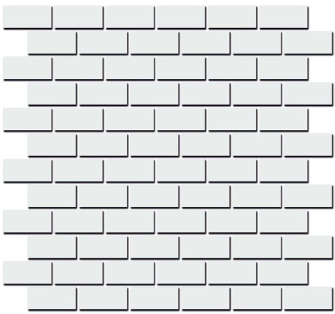 KERAMA MARAZZI 191/001T Декор Турнон белый мозаичный матовый 32x30x0,9