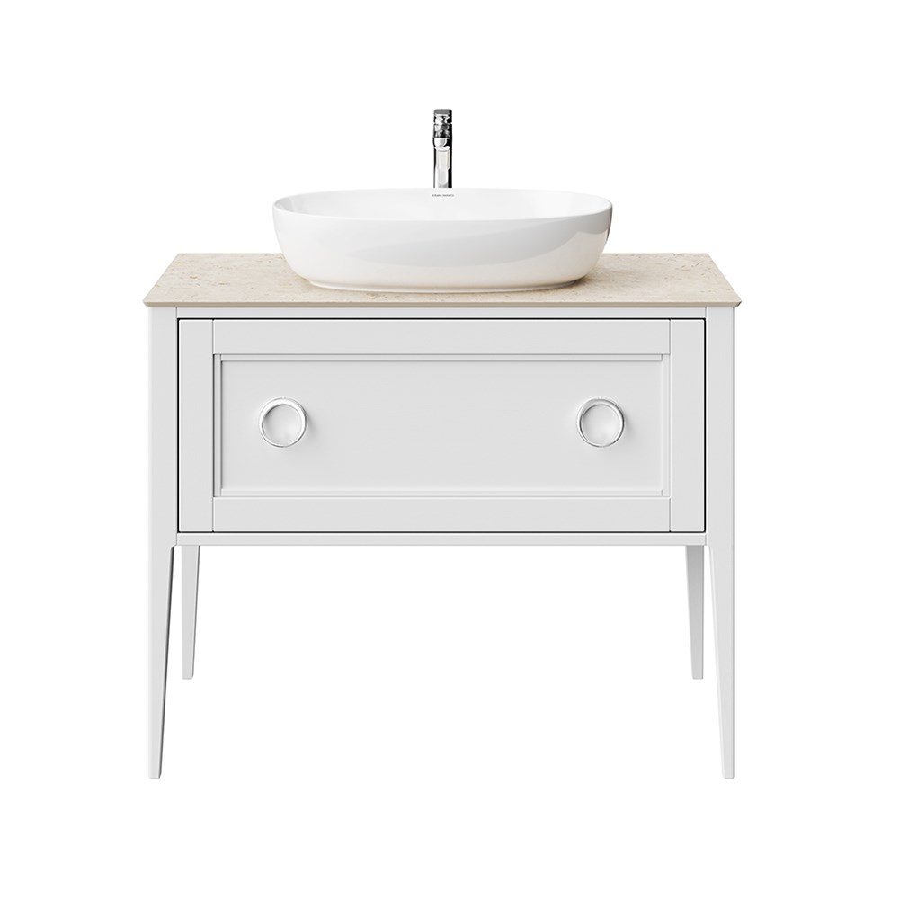 KERAMA MARAZZI PL.CN.100.1+1\WHT.M Тумба PLAZA Classic NEO напольная 1+1 ящик 100, белая матовая