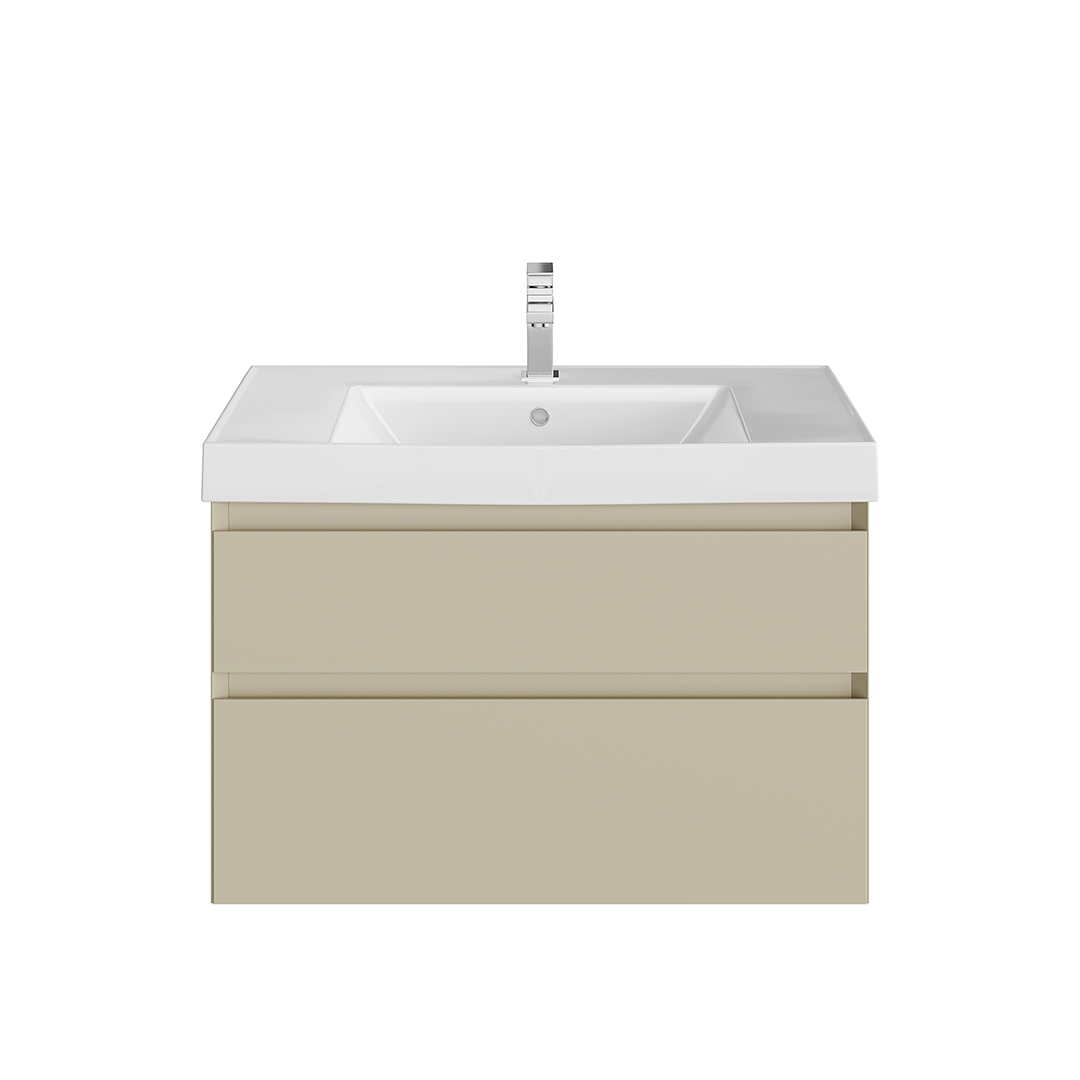 Тумба CUBO подвесная с ящиками 80, лимо матовая