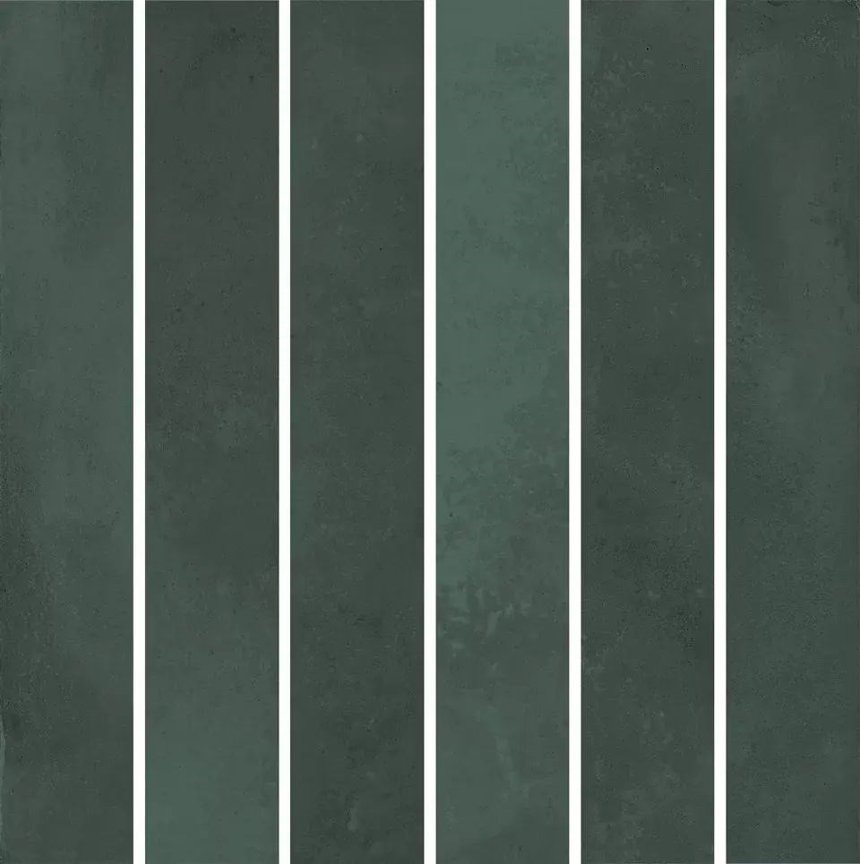 KERAMA MARAZZI KMD2MSM005BN Декор Фес мозаичный зелёный тёмный глянцевый 15x15x0,77