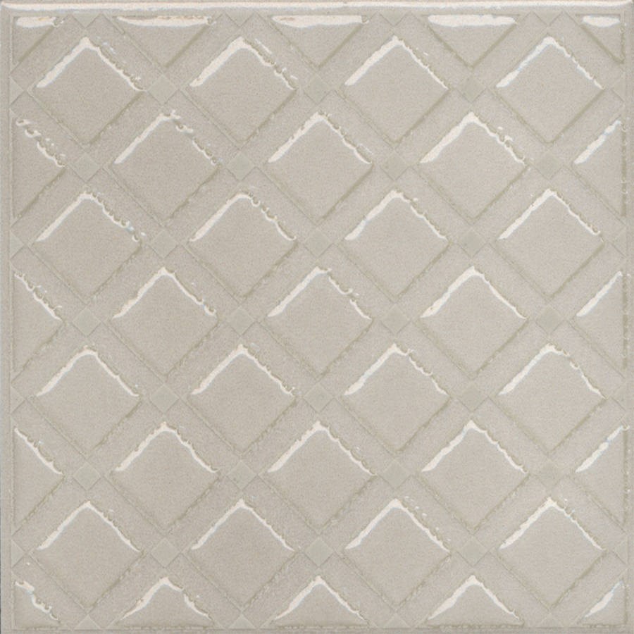 KERAMA MARAZZI KMD3STA014GN Декор Бахия 1 серый светлый глянцевый 9,8x9,8x0,7