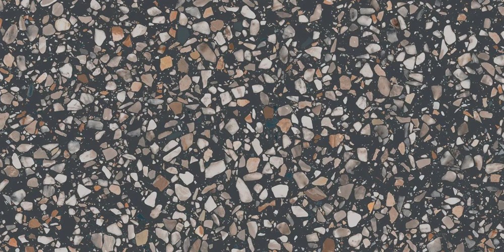 Ступень клееная фронтальная Бричиола чёрный матовый обрезной 33x60x0,9