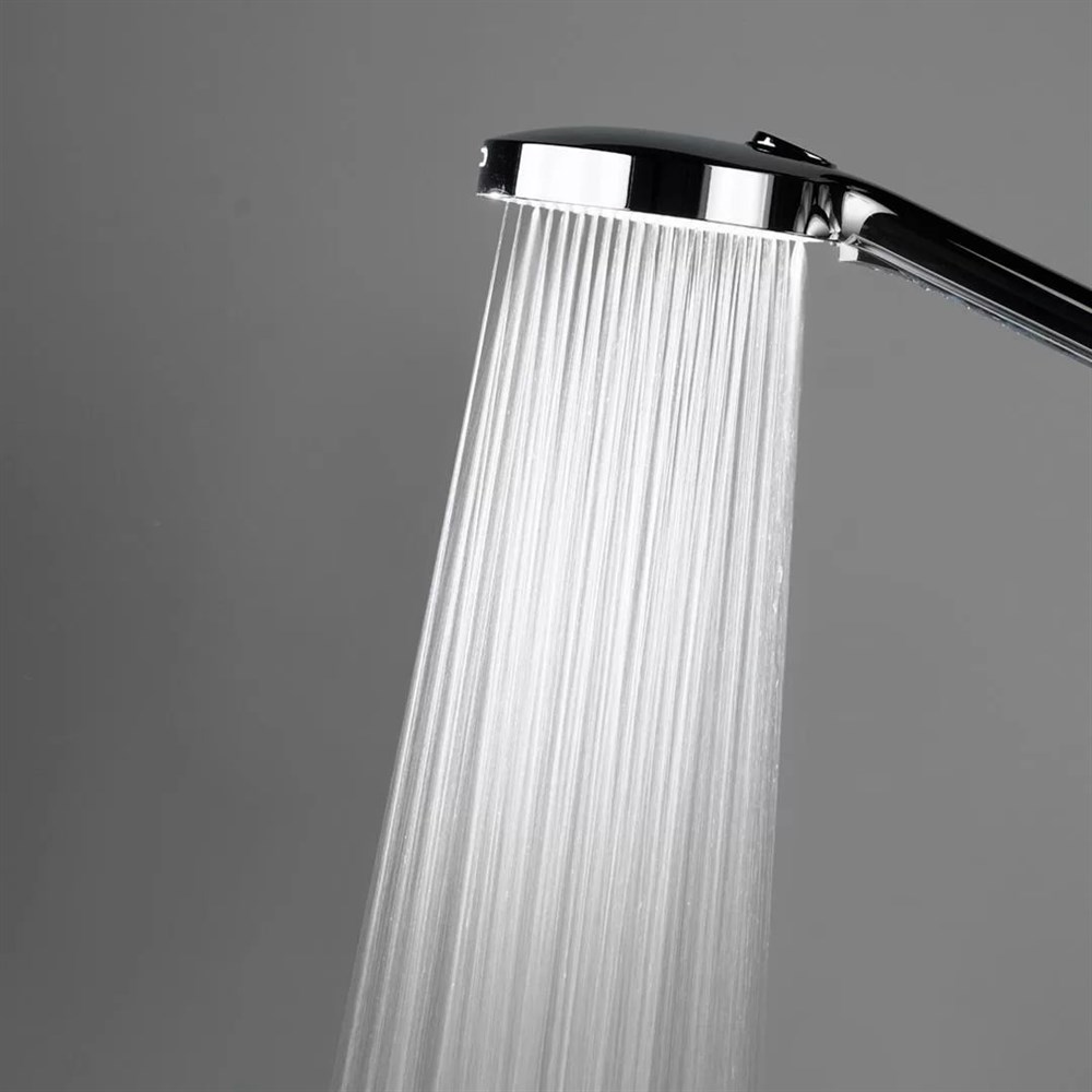 Душевая колонна FONTE на 3 потока с фиксированным изливом и механическим смесителем, хром