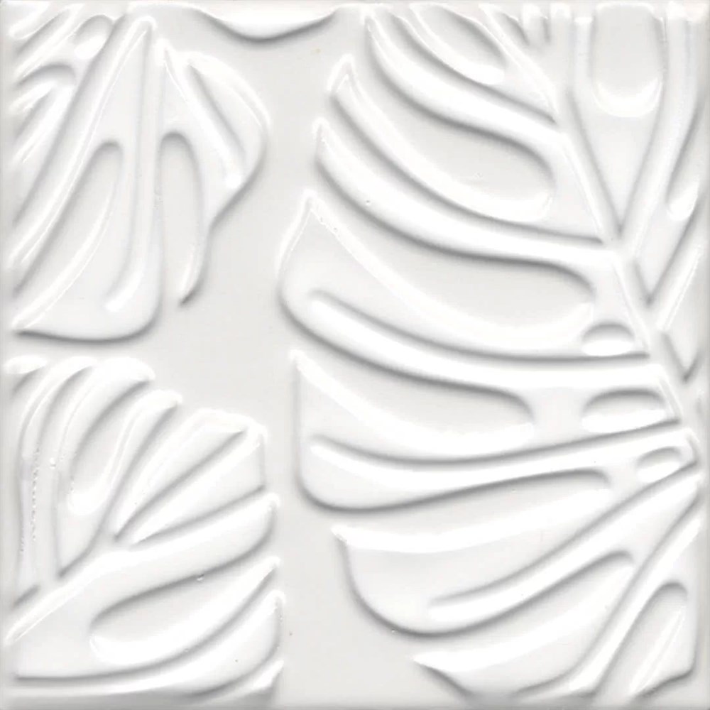 KERAMA MARAZZI KMD2SFC001BN Декор Агдаль 2 белый матовый структура 15x15x0,9