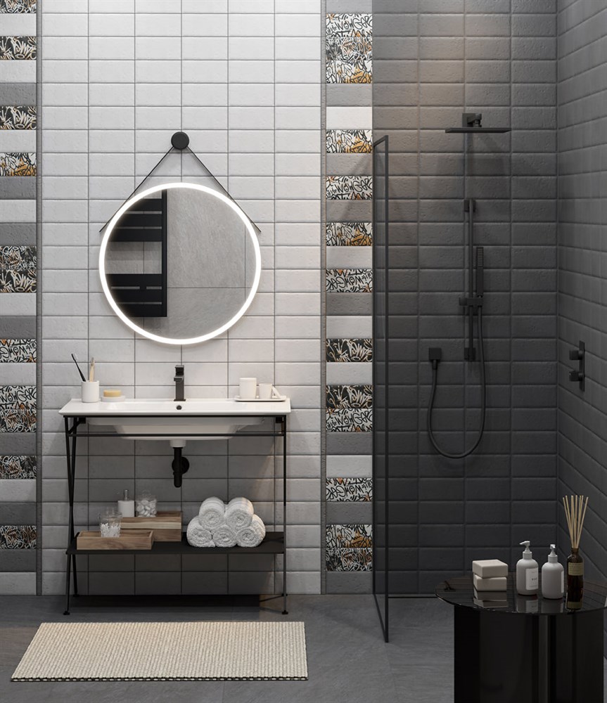 Зеркало CONO круглое 70, черное матовое