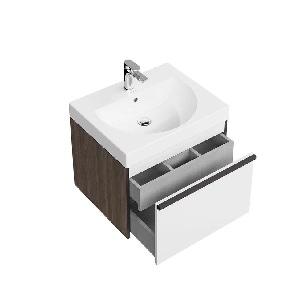 KERAMA MARAZZI MOD.60.1+1/AR Тумба MODULA подвесная 60 с ящиком 1+1, арабика