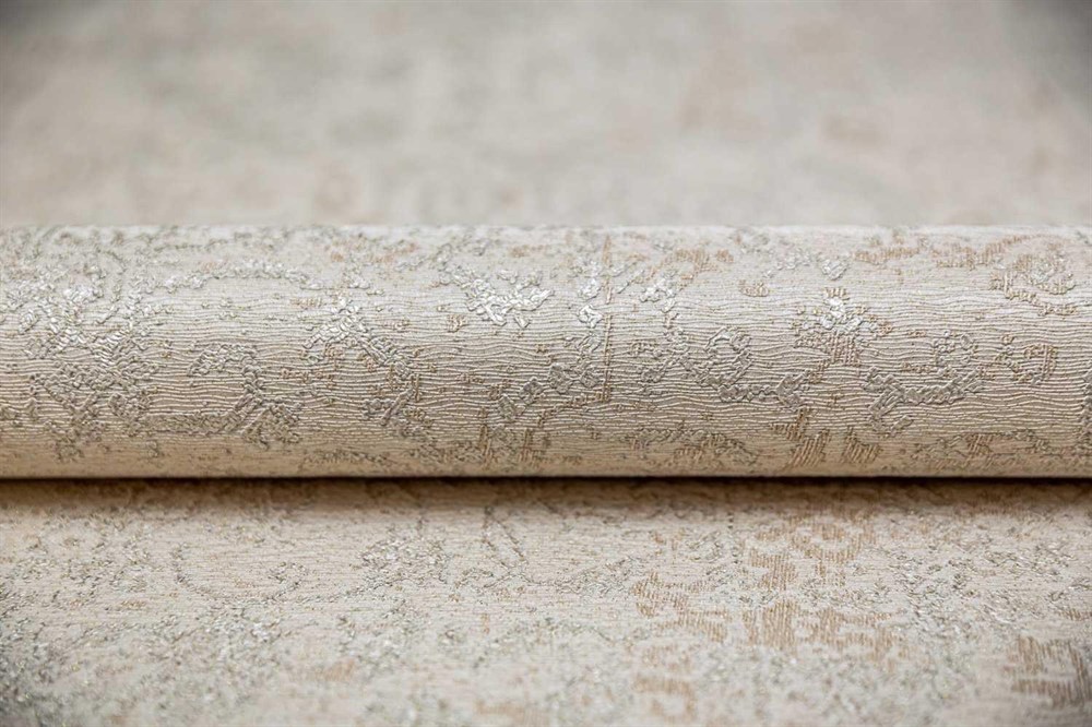 KERAMA MARAZZI KM5408 Обои виниловые Флора бежевый, база (1, Т F) смещенная стыковка