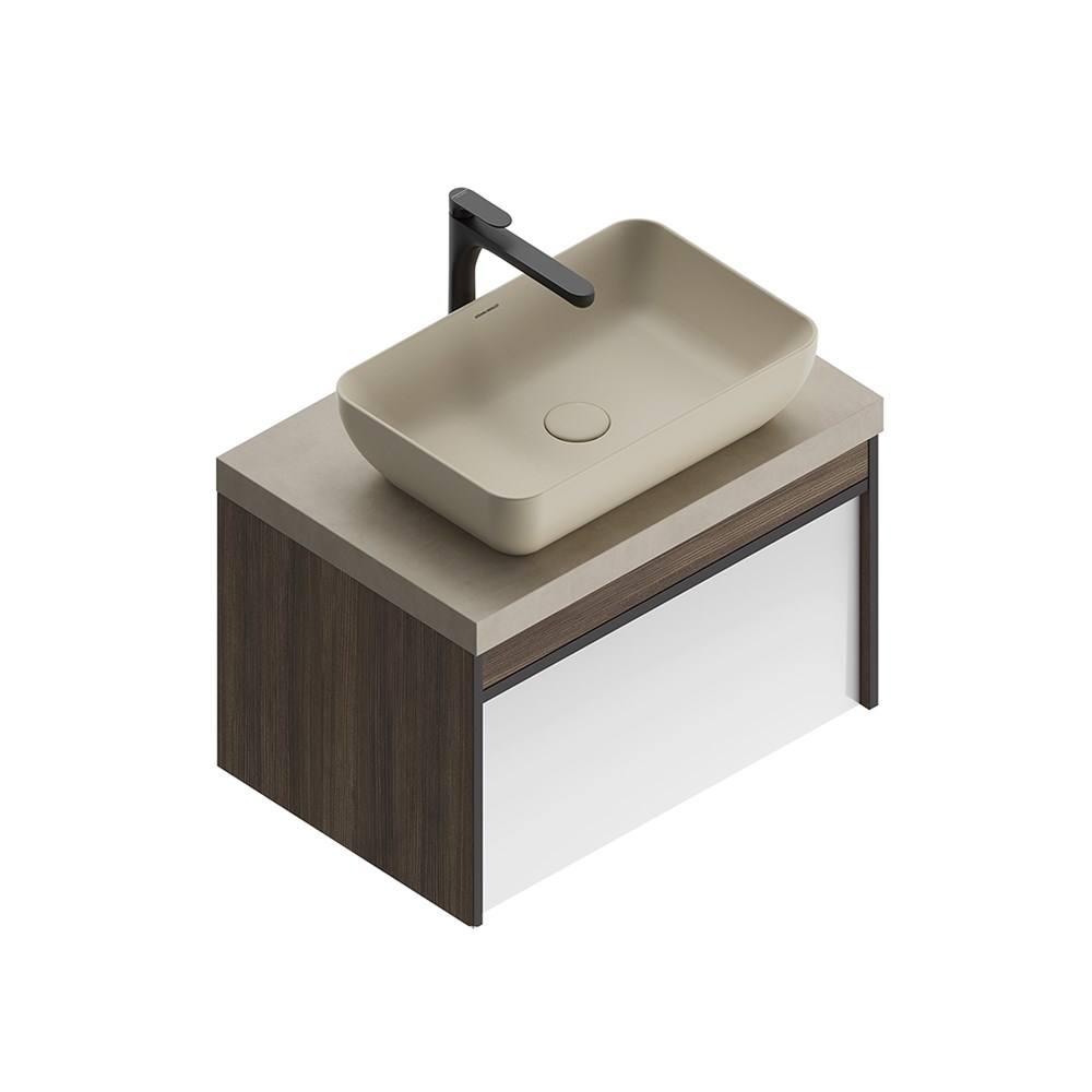 Тумба MODULA подвесная 70 с ящиком 1+1, арабика