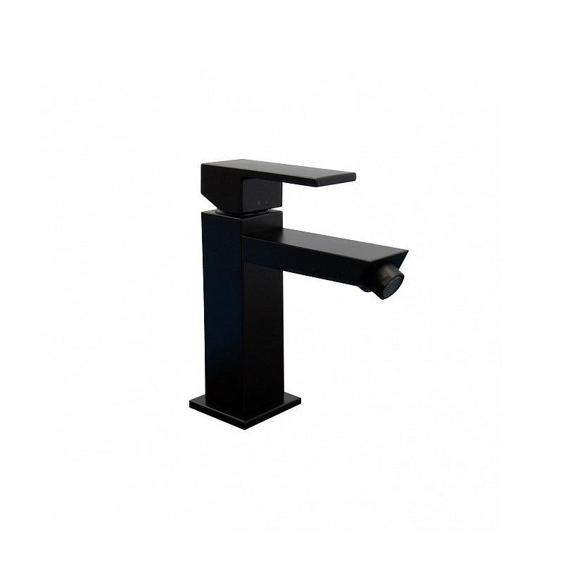 Смеситель для биде FUTURA однорычажный с донным клапаном, матовый черный