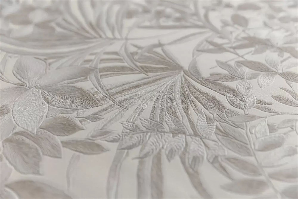 Обои виниловые Джангл мотив, светлый бежевый