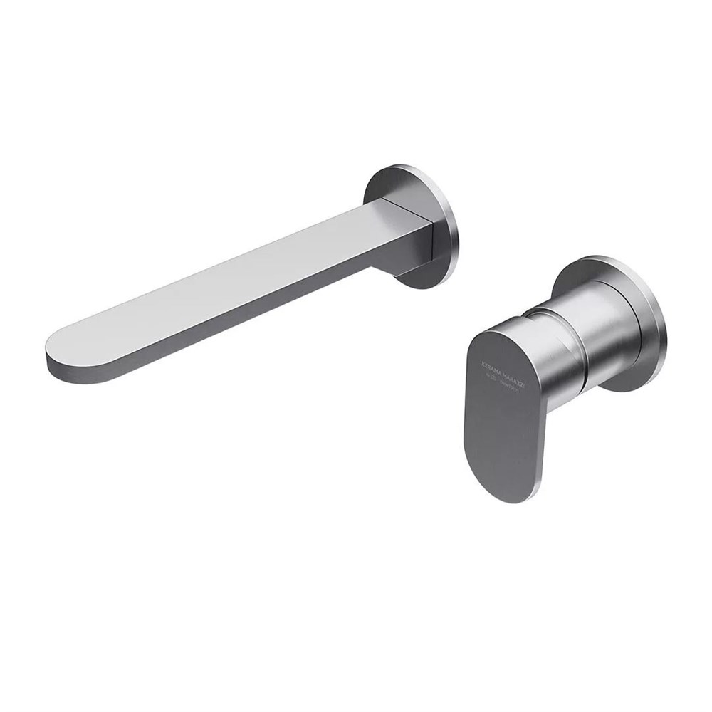 Смеситель для раковины SIARA настенный, с внутренней частью, нержавеющая сталь